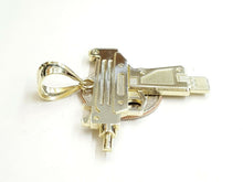 Load image into Gallery viewer, New 10k yellow Gold solid Uzi machine gun Pendant charm fine jewelry unisex 5.9g