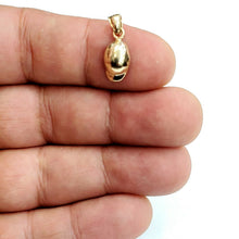 Load image into Gallery viewer, 14k yellow Gold Tiny 3D Baseball Hat Cap Pendant charm sport fine jewelry 1.1g