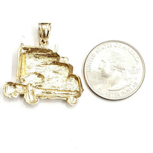 Load image into Gallery viewer, New 14k yellow Gold truck car trucking Pendant charm gift fine jewelry 6.3g