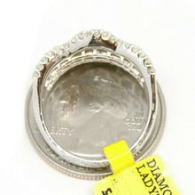 Load image into Gallery viewer, 2.26ct Genuine diamond 18k White Gold Women anniversary wedding Ring Size 7