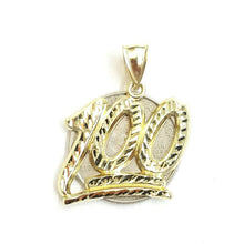 Load image into Gallery viewer, New 10K Solid Yellow Gold Diamond Cut One Hundred 100 Charm Pendant jewelry 2.9g