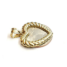Load image into Gallery viewer, New 10k yellow gold heart pendant charm love amor fine gift women jewelry 2.4g