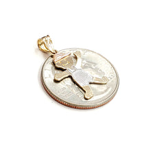 Load image into Gallery viewer, New 14k tri color gold baby boy kid Pendant charm fine gift jewelry unisex 1.2g