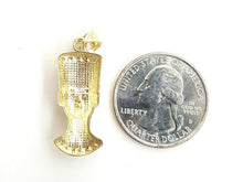 Load image into Gallery viewer, New 10k yellow Gold Egyptian Nefertiti Queen Cleopatra head Pendant jewelry 2.3g