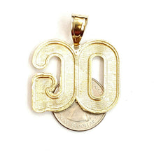 Load image into Gallery viewer, 10k yellow Gold OG original gangster word Pendant diamond cut fine jewelry 6.7g