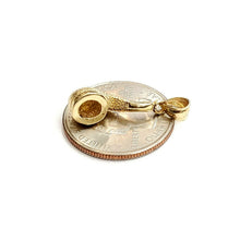 Load image into Gallery viewer, New 14k yellow Gold 3D Smoking Pipe Pendant charm tobacco fine jewelry gift 3.4g