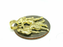 Load image into Gallery viewer, New 10k yellow solid Gold Gemini zodiac astrology Pendant charm fine jewelry 2g