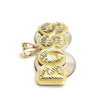 Load image into Gallery viewer, New 10k yellow Gold BOSS dollar sign Pendant charm diamond cut fine jewelry 7.4g