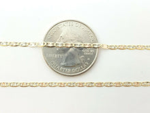 Load image into Gallery viewer, New 10K tri color gold 2mm valentino chain Necklace 2.3g fine women gift 20"