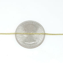 Load image into Gallery viewer, New 14K Yellow Gold 0.95mm Square Box Chain Necklace fine gift jewelry 2.9g 20"