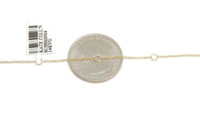 Load image into Gallery viewer, 14k yellow Gold 0.06Ct Diamond horseshoe necklace gift luck 18" adjustable chain