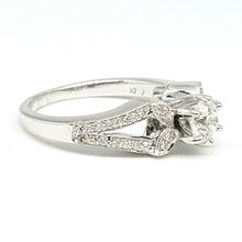 Load image into Gallery viewer, Pre-owned 0.58Ct Natural Diamond 18k White Gold Engagement Ring 6.35mm Size 5.75