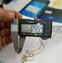 Load image into Gallery viewer, New 14K Yellow Gold 0.95mm Square Box Chain Necklace fine gift jewelry 2.3g 16"