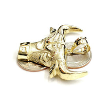 Load image into Gallery viewer, 10k yellow solid Gold Taurus bull zodiac Pendant charm gift fine jewelry 7.7g