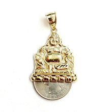 Load image into Gallery viewer, New 10k yellow gold buddha Buda Buddah pendant charm fine religious jewelry 4.2g