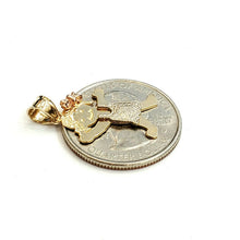 Load image into Gallery viewer, New 14k tri color gold baby girl Pendant charm gift fine jewelry unisex 1.7g