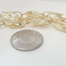 Load image into Gallery viewer, 14K yellow gold 8mm Turkish chain Necklace 28" fine gift jewelry unisex 71.8g