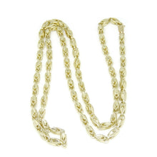 Load image into Gallery viewer, 10K real yellow gold 5.5mm Turkish chain Necklace fine gift jewelry 28" 38.6g