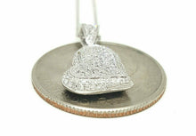 Load image into Gallery viewer, 14k white Gold 0.28Ct Diamond heart necklace gift for her 18" adjustable chain