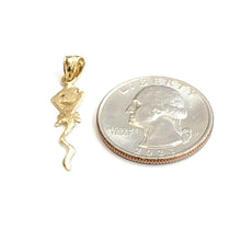 Load image into Gallery viewer, New 14k yellow Gold tiny kite for kids Pendant charm gift fine jewelry 0.6g