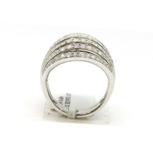 Load image into Gallery viewer, New 1.87ct genuine diamond 14k White Gold Women wide band Ring jewelry Size 6.75