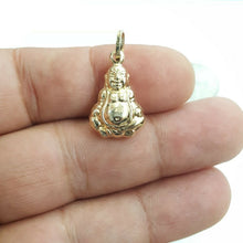 Load image into Gallery viewer, New 14k yellow gold 3D hollow buddha buda buddah pendant charm fine jewelry 1.6g