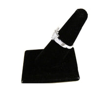 Load image into Gallery viewer, 0.55ct genuine diamond 14k White Gold Women belt buckle Ring fine jewelry Size 7