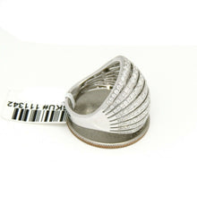 Load image into Gallery viewer, New 1.87ct genuine diamond 14k White Gold Women wide band Ring jewelry Size 6.75