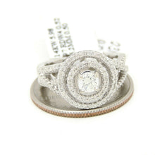 Load image into Gallery viewer, 0.83Ct Natural Diamond In 14k White Gold Wedding Engagement women Ring Size 6.5