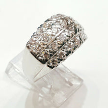 Load image into Gallery viewer, 1.00Ct genuine diamond platinum Women's anniversary wedding Ring gift Size 6.25