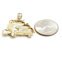 Load image into Gallery viewer, New 14k yellow Gold truck car trucking Pendant charm gift fine jewelry 6.3g
