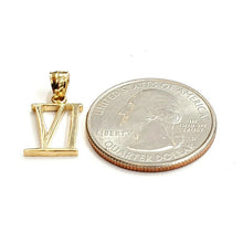 Load image into Gallery viewer, New 14KT Yellow Gold Solid Roman number 6 Pendant charm gift Fine Jewelry 1.2g