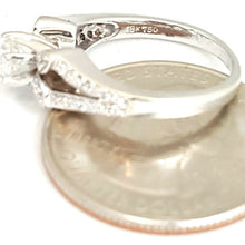 Load image into Gallery viewer, Pre-owned 0.58Ct Natural Diamond 18k White Gold Engagement Ring 6.35mm Size 5.75