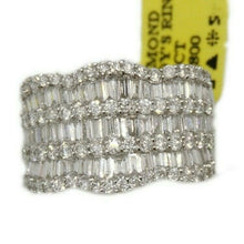 Load image into Gallery viewer, 2.26ct Genuine diamond 18k White Gold Women anniversary wedding Ring Size 7