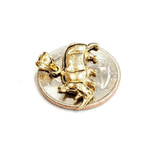 Load image into Gallery viewer, New 14k yellow Gold Rhinoceros Full body animal Pendant charm fine jewelry 3.3g