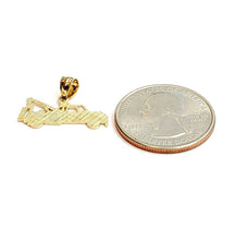 Load image into Gallery viewer, New 14k yellow Gold tow truck car Pendant charm gift fine jewelry 1.1g
