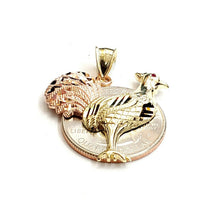 Load image into Gallery viewer, New 10k Gold rooster chicken bird Pendant charm gift fine jewelry 3.7g