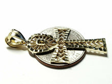 Load image into Gallery viewer, 10k yellow gold Egyptian ankh cross pendant charm fine religious jewelry 2.4g
