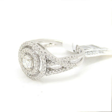 Load image into Gallery viewer, 0.83Ct Natural Diamond In 14k White Gold Wedding Engagement women Ring Size 6.5