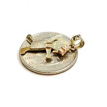 Load image into Gallery viewer, New 14k tri color gold baby girl Pendant charm gift fine jewelry unisex 1.7g