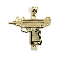Load image into Gallery viewer, New 10k yellow Gold solid Uzi machine gun Pendant charm fine jewelry unisex 8g