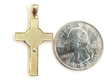 Load image into Gallery viewer, 14k gold two tone saint benedict san Benito cross pendant religious jewelry 2.3g