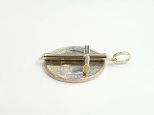 Load image into Gallery viewer, New 10k yellow gold hollow plain cross pendant charm fine jewelry religious 1.2g