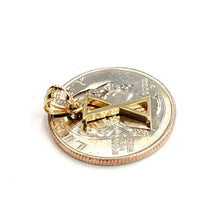 Load image into Gallery viewer, New 14KT Yellow Gold Solid Roman number 10 Pendant charm gift Fine Jewelry 0.9g