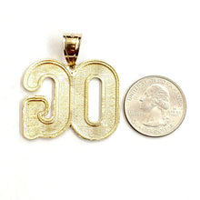 Load image into Gallery viewer, 10k yellow Gold OG original gangster word Pendant diamond cut fine jewelry 6.7g