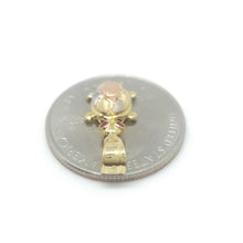 Load image into Gallery viewer, New 14k multi color gold turtle full body pendant charm gift fine jewelry 1.2g