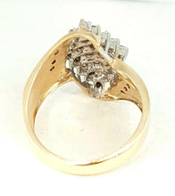 Load image into Gallery viewer, pre owned 10k Gold two tone Women Ring With 0.25 Ct Genuine Diamonds Size 7.5
