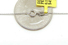 Load image into Gallery viewer, 14k White Gold 0.10Ct Round Diamonds 3D necklace gift jewelry for her 18" chain