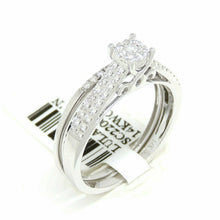 Load image into Gallery viewer, 0.30Ct Natural Diamond 14k White Gold women Wedding and Engagement Ring Size 7
