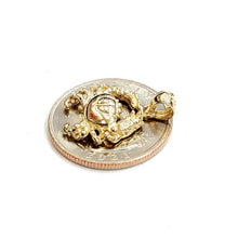 Load image into Gallery viewer, New 14k yellow Gold crab cancer zodiac sign Pendant charm fine jewelry 2.6g